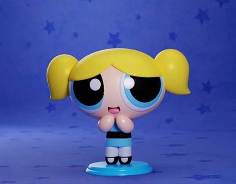 Girls Statue Keychain 3D Print - STL file