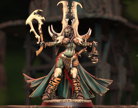 Zariath Tribe Leader 3D Print - STL file