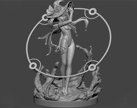 Mona from Genshin Impact NSFW 3D Print - STL file