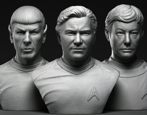 Star Trek Busts 3D Print - STL file