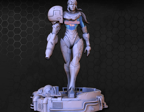 Samus Aran 3D Print - STL file
