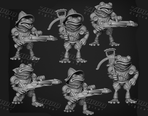 Goon Master Games 202205 Sacred Swamp Frog Arbalest 3D Print - STL file