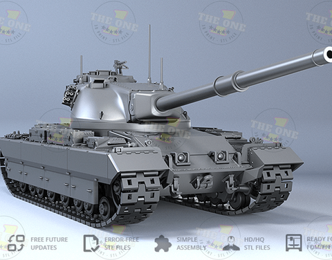Conqueror Tank 3D Prints STL File