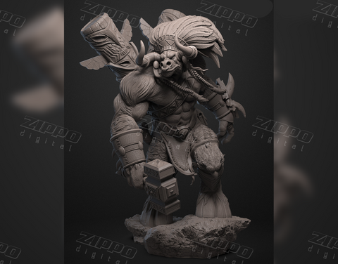 The Baine Bloodhoof 3D Print - STL file