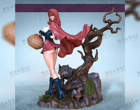 Red Hood Waifu Standard & NSFW 3D Print - STL file
