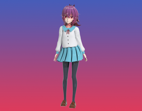 Mio Bikini Girl and Kurage Aoba 3D Print - STL file