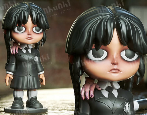 Addams Chibi 3D Prints STL File
