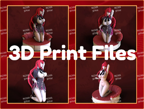 Anime Girl 3D Prints STL Character Models
