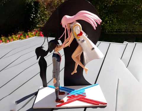 Hiro x Zero Two Darling in the FranXX 3D Print - STL file
