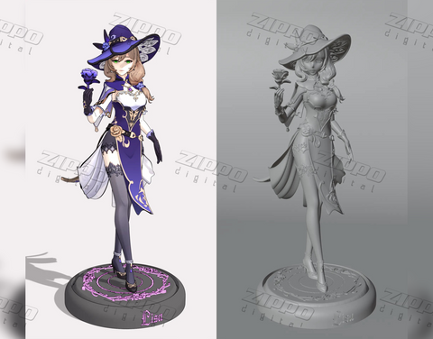 Lisa v4 Genshin Impact 3D Print - STL file