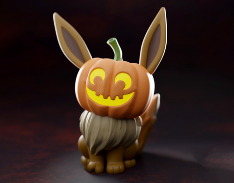 Pumkpin Eevee and Sci Duck 3D Print - STL file