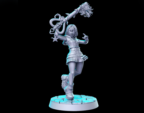 Kairi Swordswoman Miniatures Classic 3D Print - STL file