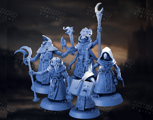 Broken Anvil Miniatures Panic at Moorefrost Manor - Cultists 3D Print - STL file