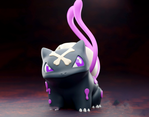 Skullbasaur and Skullivysaur 3D Print - STL file