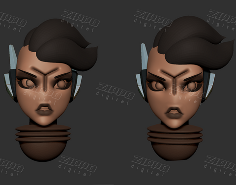 Greater Good Anime Heads 3D Print - STL file