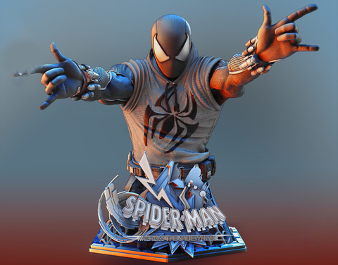 Scarlet Spide Bust 3D Print - STL file