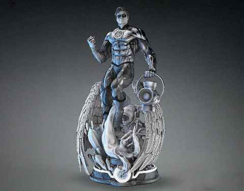 White Lantern Sculpture 3D Print - STL file