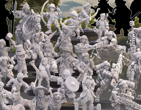 Halfling Company and Friends December 2023 3D Print - STL file