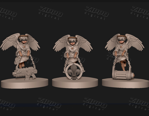 Minigames Miniatures Anime Set Of Cherubs 3D Print - STL file