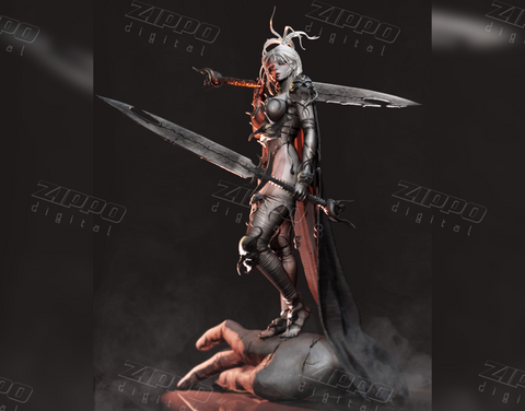 Warrior Lady 3D Print - STL file