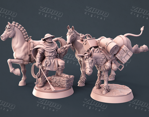 Horse Trainer Set 3D Print - STL file