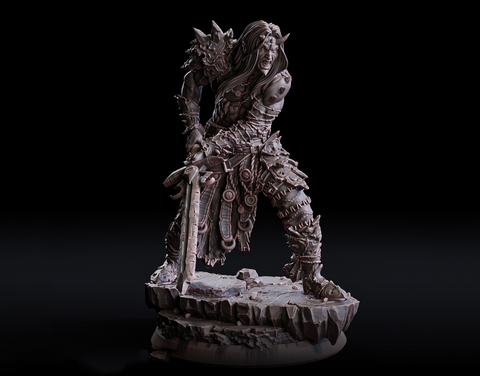 Kazhel the Witchblood Warrior 3D Print - STL file