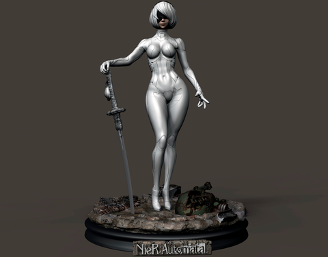 2B from Nier Automata 3D Print - STL file