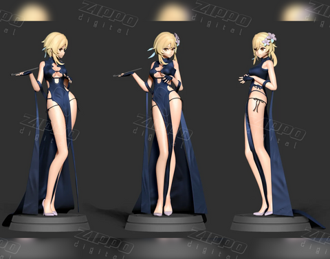 Traveler in Cheongsam 3D Print - STL file