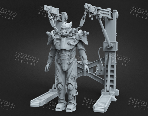 Tesla Power Armor from Fallout 3D Print - STL file