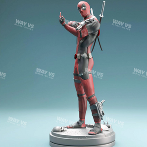 Deadpool Statue 3D Prints STL File