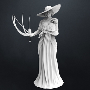 Lady Dimitrescu Resident Evil Village 3D Print - STL file