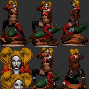 Harley Quinn Bombshell 3D Print - STL file