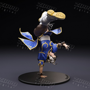 Chun-Li Spinning Bird Kick Fan Art 3D Print - STL file