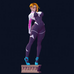 GWEN STACY THICC STRETCHING SPIDERMA 4 VARIATIONS 3D Print - STL file