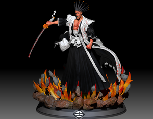 Kenpachi Zaraki Two Weapon 3D Print - STL file