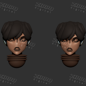 Greater Good Anime Heads 3D Print - STL file