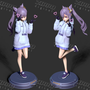 Keqing Genshin Impact Fanart 3D Print - STL file