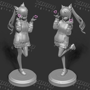 Keqing Genshin Impact Fanart 3D Print - STL file