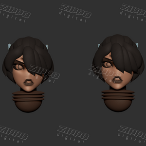 Greater Good Anime Heads 3D Print - STL file
