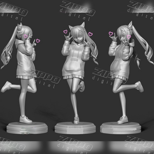 Keqing Genshin Impact Fanart 3D Print - STL file