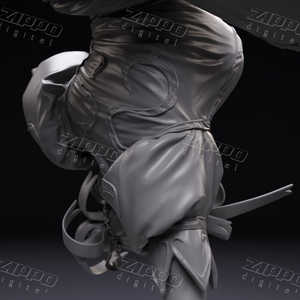 Chun-Li Spinning Bird Kick Fan Art 3D Print - STL file