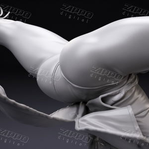 Chun-Li Spinning Bird Kick Fan Art 3D Print - STL file