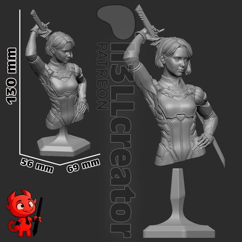 H3LL Creator - Mio (Split Fiction) 3D Print - STL file