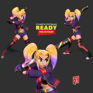 Harley Quinn Baseball Player