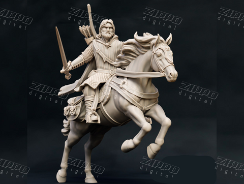 Ranger with Sword Mounted 3D Print - STL file