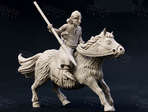 Halfling Militia Rider 3D Print - STL file