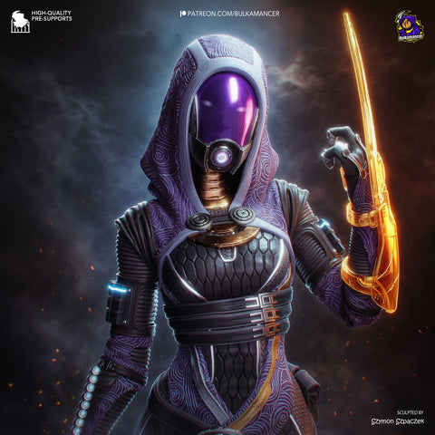 Tali Mass Effect 3D Print - STL file - 3D Print STL File for Resin Printer