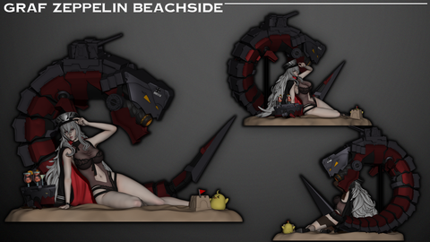 Inaki Sculpts - Graf Zeppelin Beachside - Azur Lane