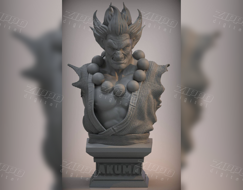 Akuma bust 3D Print - STL file