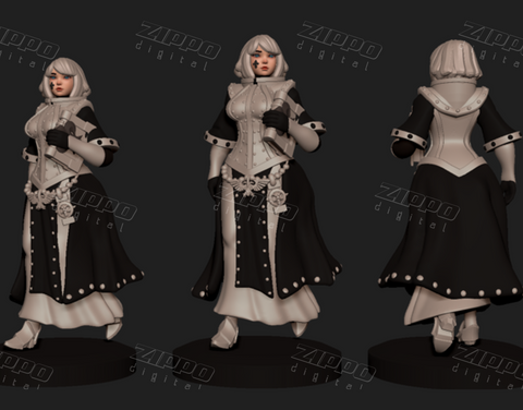 Space Nun Librarian 3D Print - STL file